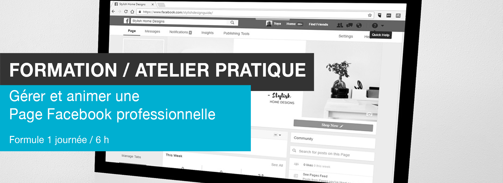 Edith Jolicoeur Consultante branchée Formation Atelier Page Facebook Professionnelle